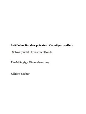 cover image of Leitfaden für den privaten Vermögensaufbau